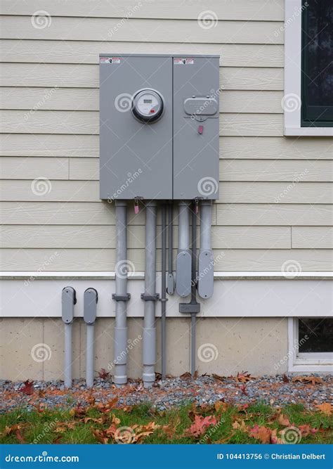 electric box outside of house|residential electrical panel box.